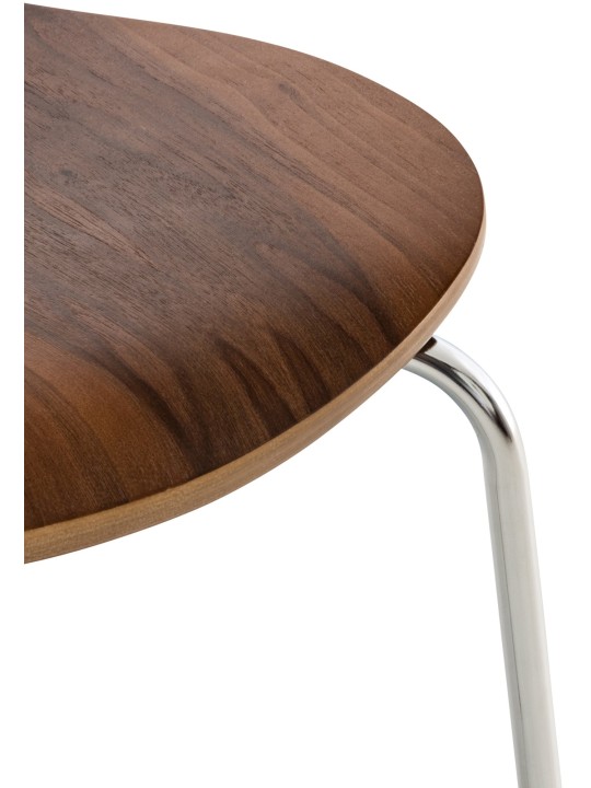 Juego de 4 sillas de visita Diego, nogal