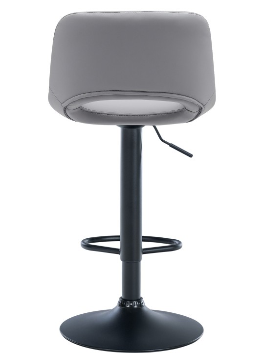 Taburete de bar Camden piel sintética, gris Taburete de bar Camden piel sintética, gris