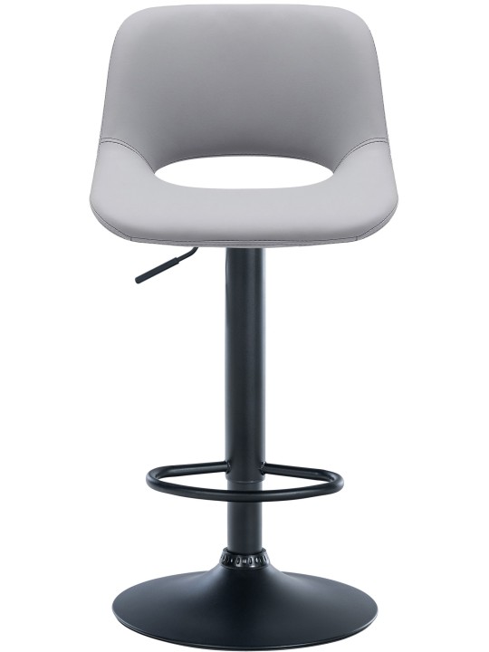 Taburete de bar Camden piel sintética, gris Taburete de bar Camden piel sintética, gris
