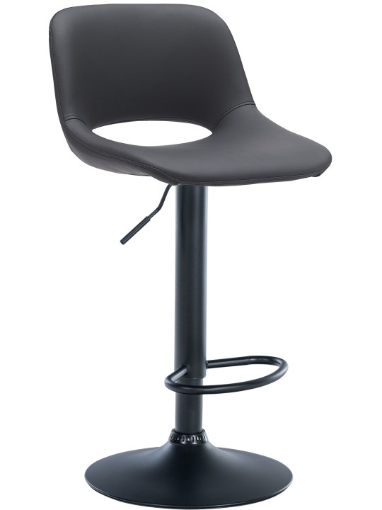 Taburete de bar Camden piel sintética, negro Taburete de bar Camden piel sintética, negro