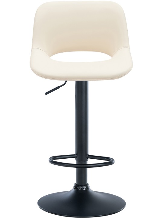 Taburete de bar Camden piel sintética, crema