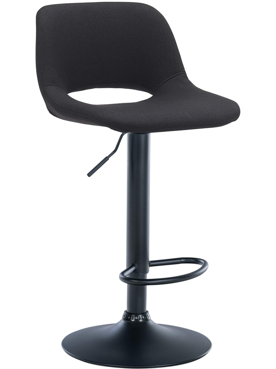 Taburete de bar tela Camden, negro