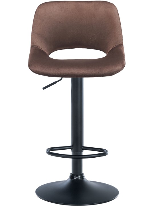 Taburete de bar Camden terciopelo, marrón