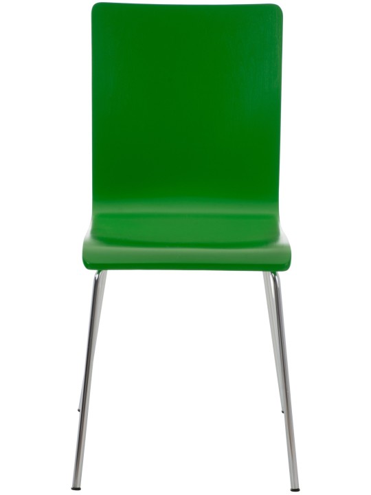 Juego de 4 sillas de visita Pepe, verde Juego de 4 sillas de visita Pepe, verde