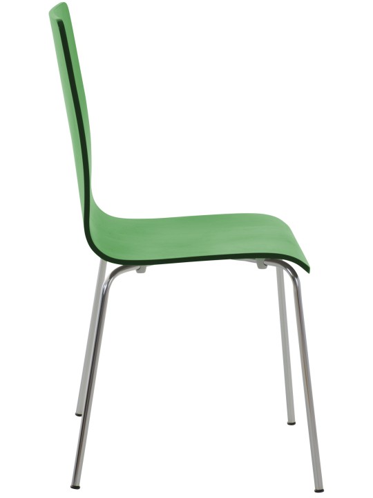 Juego de 4 sillas de visita Pepe, verde Juego de 4 sillas de visita Pepe, verde