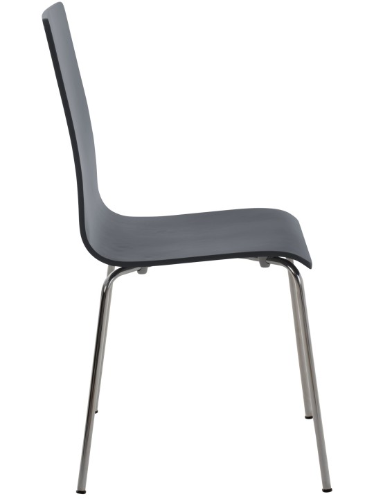 Juego de 4 sillas de visita Pepe, gris