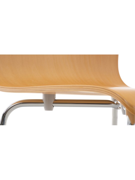 Juego de 2 sillas de visita Pepe, natural