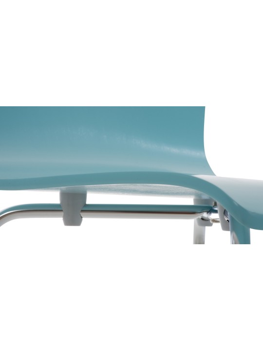 Juego de 2 sillas de visita Pepe, azul claro