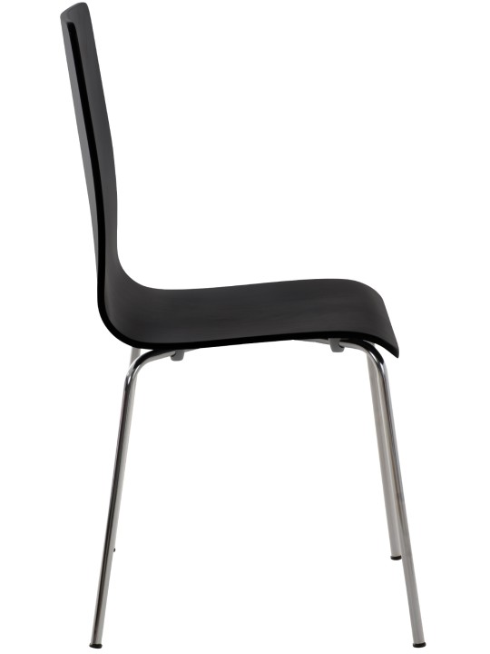 Juego de 2 sillas de visita Pepe, negro