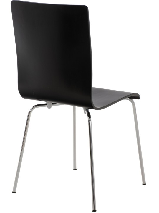 Juego de 2 sillas de visita Pepe, negro