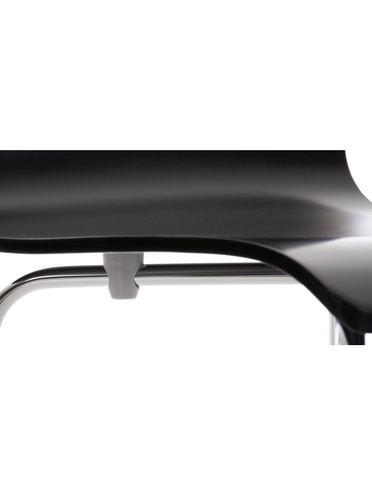 Juego de 2 sillas de visita Pepe, negro