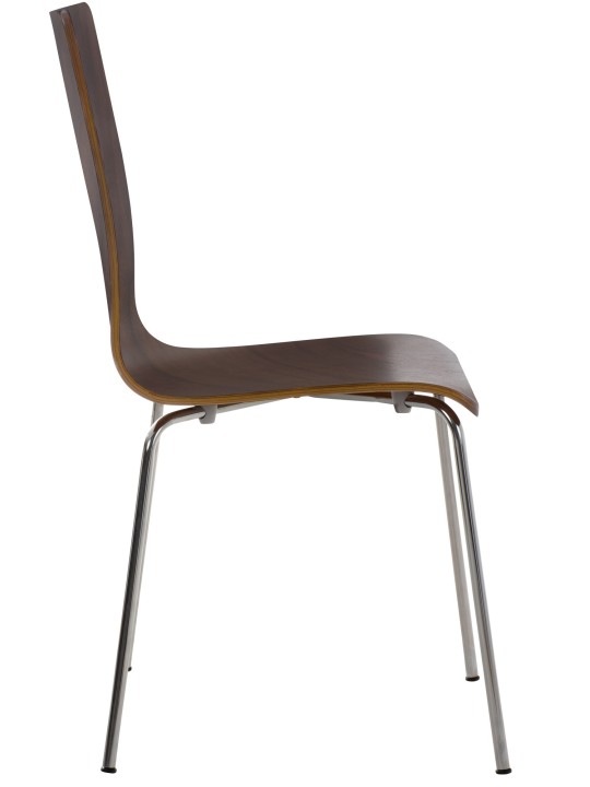 Juego de 2 sillas de visita Pepe, nogal