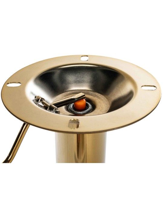 Juego de 2 taburetes de bar Braga Terciopelo dorado, negro Juego de 2 taburetes de bar Braga Terciopelo dorado, negro