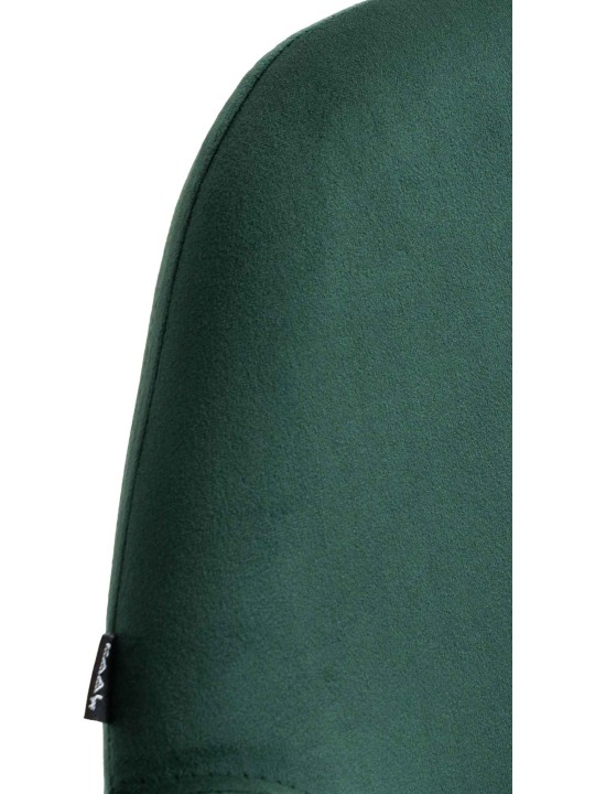 Juego de 2 taburetes de bar Braga Terciopelo dorado, verde oscuro