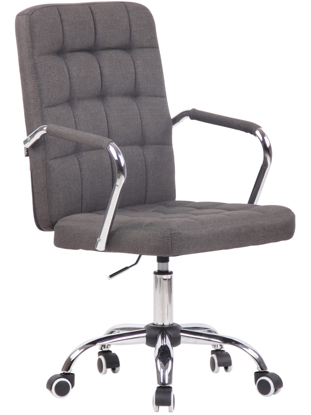 Silla de oficina Terni tela, gris oscuro