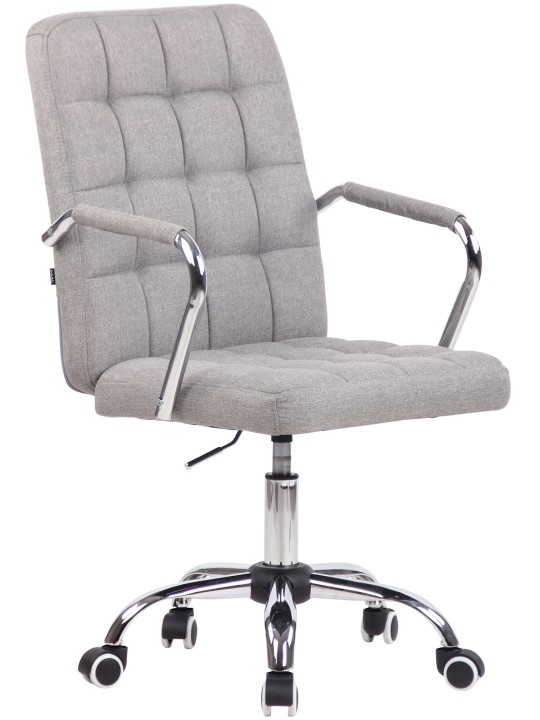 Silla de oficina Terni tela, gris