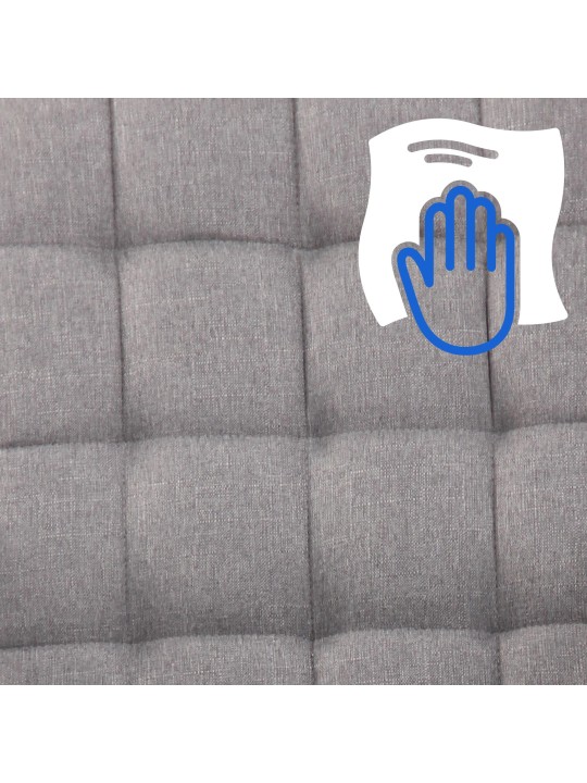 Silla de oficina Terni tela, gris