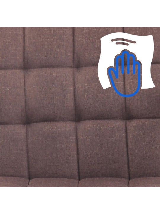 Silla de oficina Terni tela, marrón