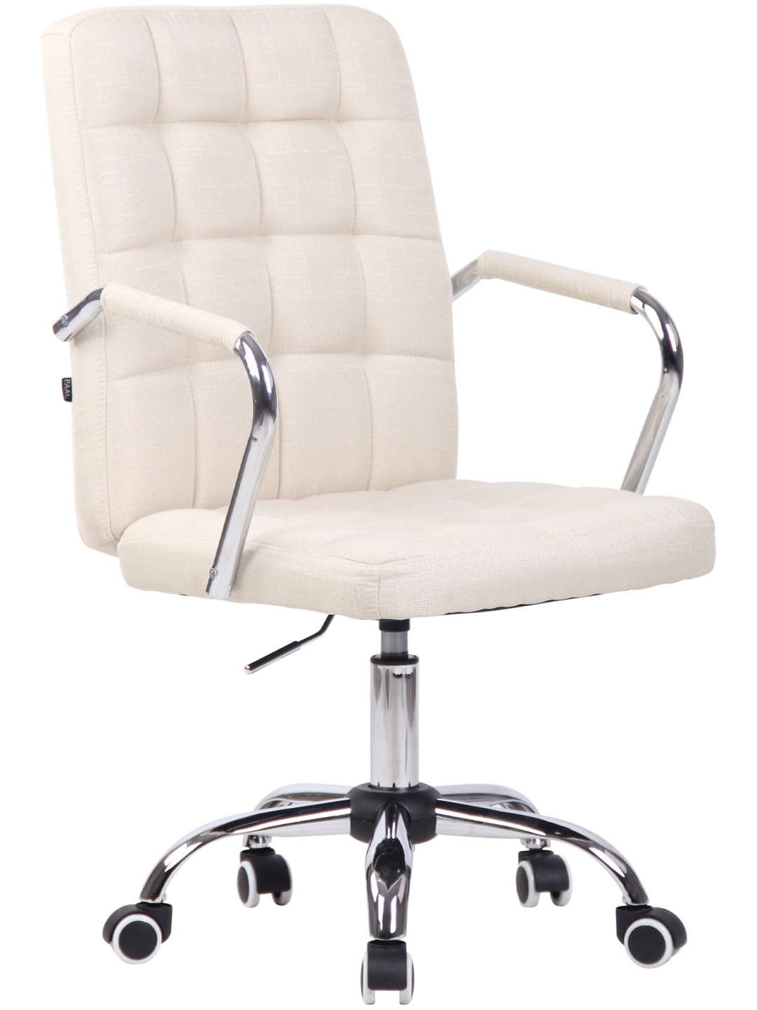 Silla de oficina Terni tela, crema