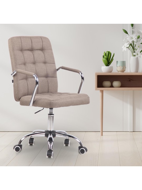 Silla de oficina Terni tela, taupe