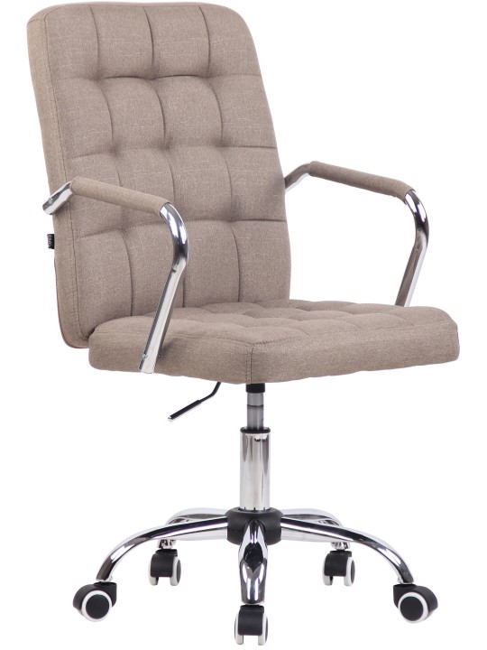 Silla de oficina Terni tela, taupe