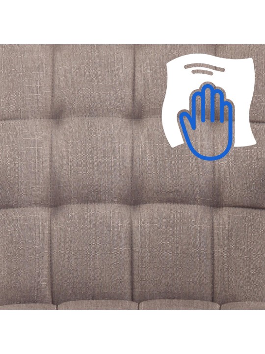 Silla de oficina Terni tela, taupe