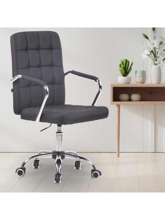Silla de oficina Terni tela, negro