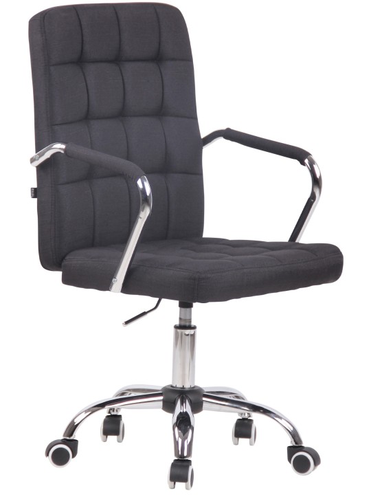 Silla de oficina Terni tela, negro