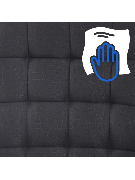 Silla de oficina Terni tela, negro