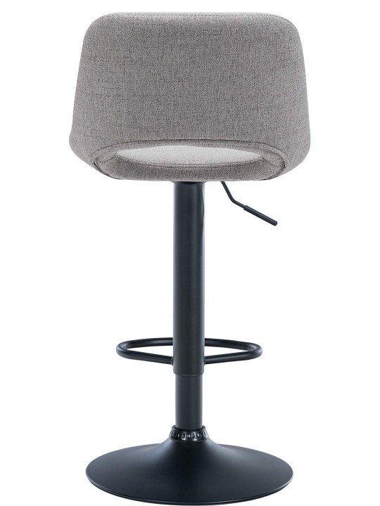 Juego de 2 taburetes de bar tela Camden, gris claro