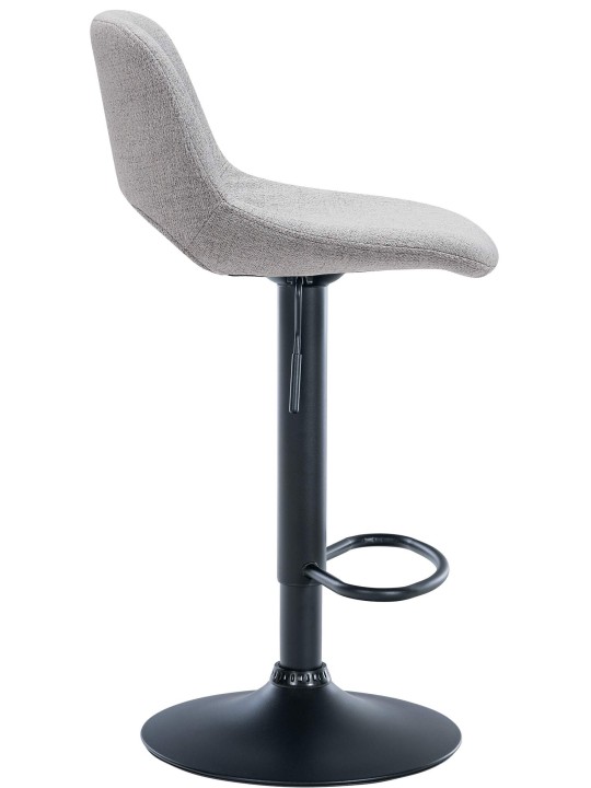 Juego de 2 taburetes de bar tela Camden, gris claro