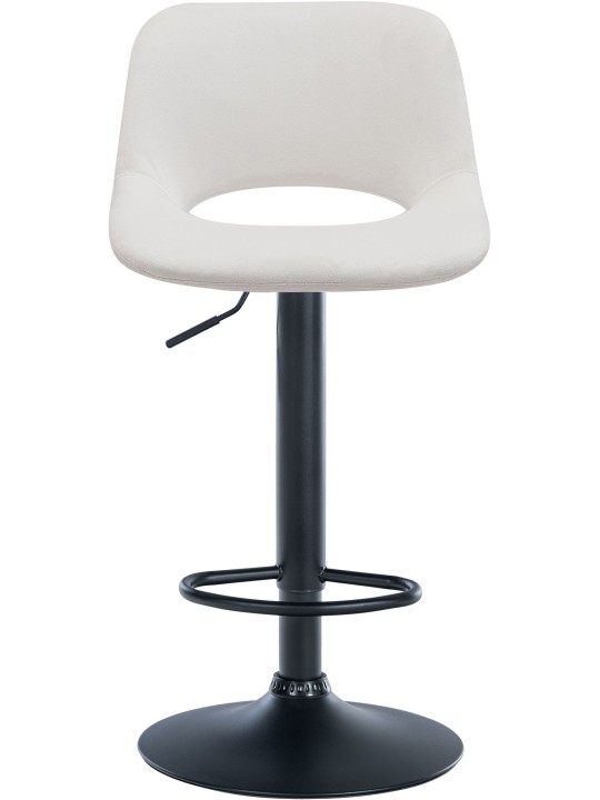 Juego de 2 taburetes de bar Camden terciopelo, crema Juego de 2 taburetes de bar Camden terciopelo, crema