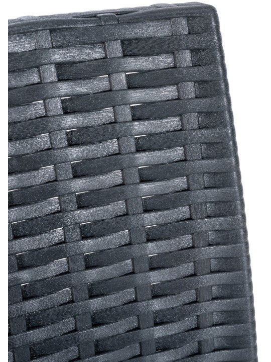 Juego de 4 taburetes de bar Jamaica, gris oscuro