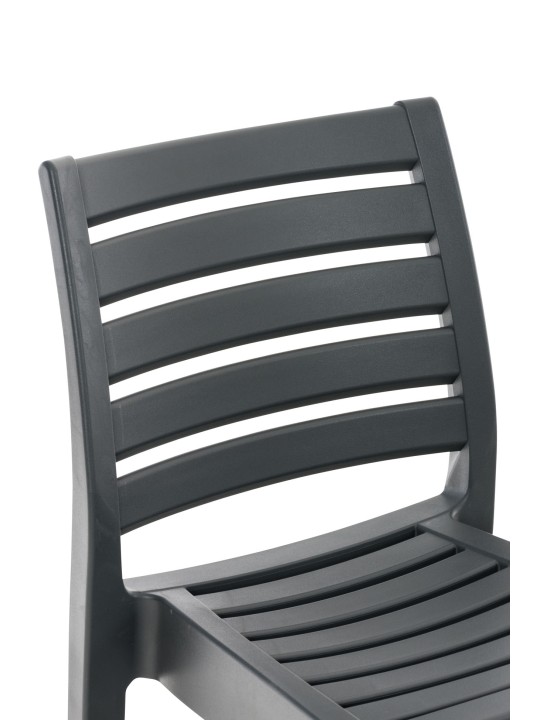 Conjunto de 4 taburetes de bar Ares, gris oscuro Conjunto de 4 taburetes de bar Ares, gris oscuro