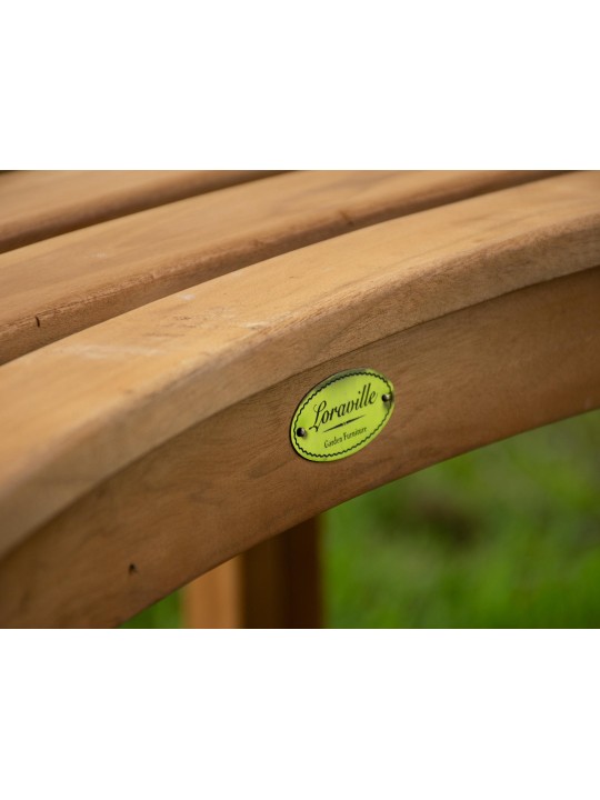 Banco arbol Nila 200 cm redondo SIN respaldo, marrón