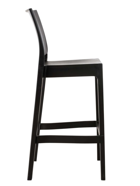 Juego de 4 taburetes de bar Maya, negro