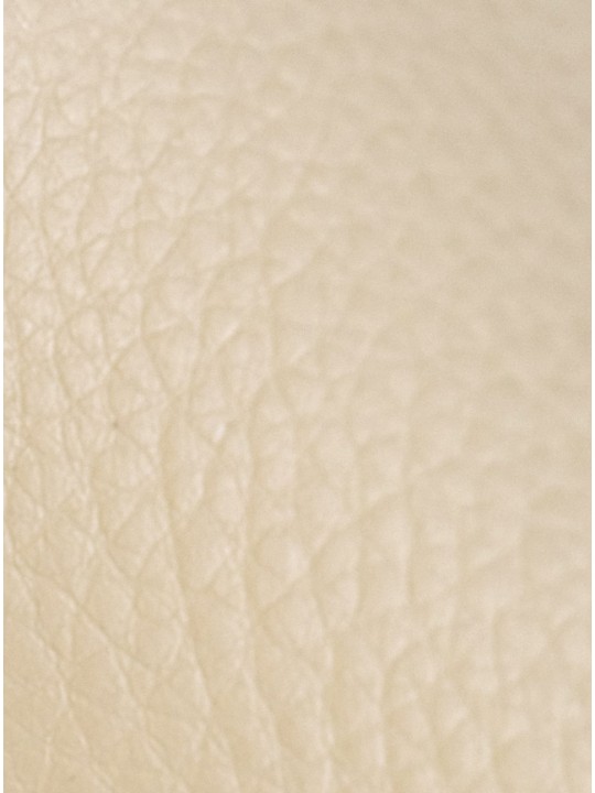 Silla de comedor Foley polipiel roble, crema