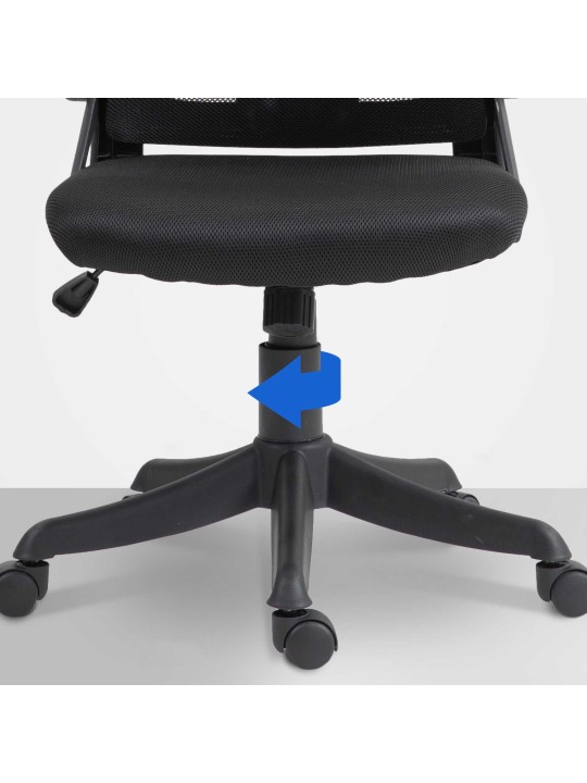 Silla de oficina Taos, negro