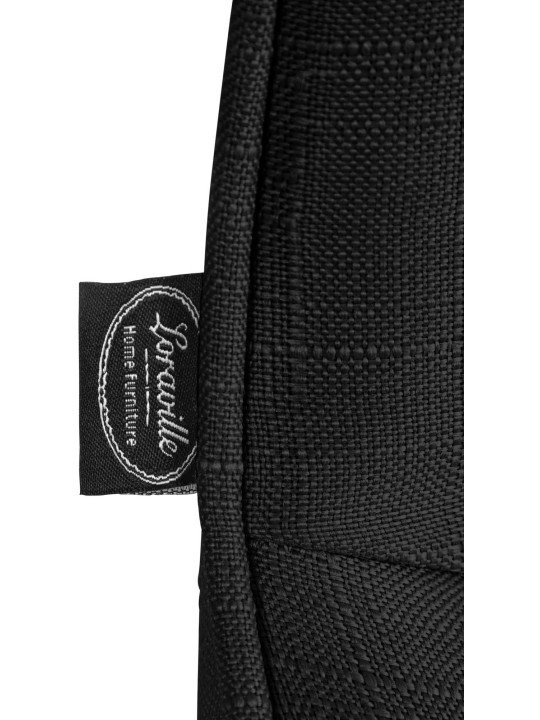 Juego de 2 taburetes de bar Vonore tela cromo, negro