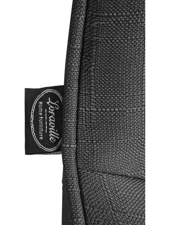 Juego de 2 taburetes de bar Vonore tela cromo, gris oscuro