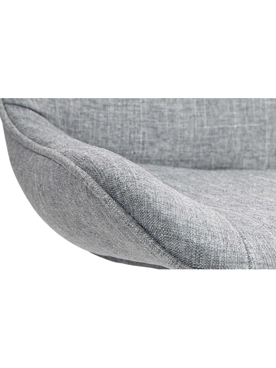 Juego de 2 taburetes de bar tela Vonore, gris