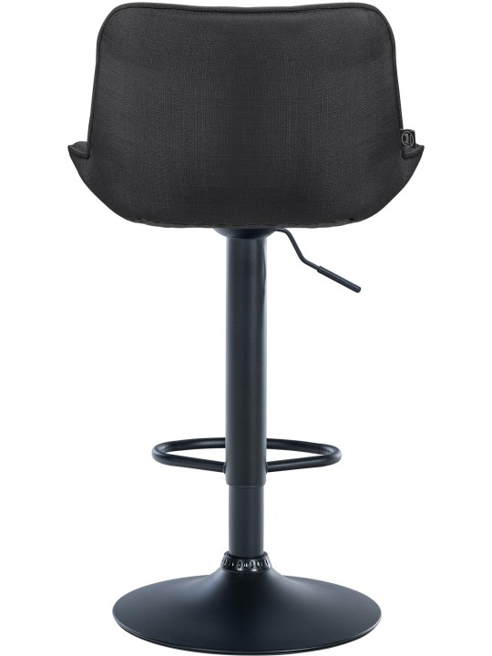 Juego de 2 taburetes de bar tela Vonore, gris oscuro