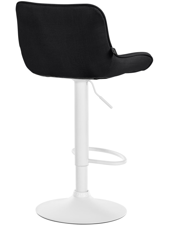 Juego de 2 taburetes de bar tela Vonore, negro