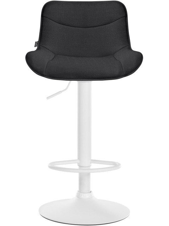 Juego de 2 taburetes de bar tela Vonore, negro