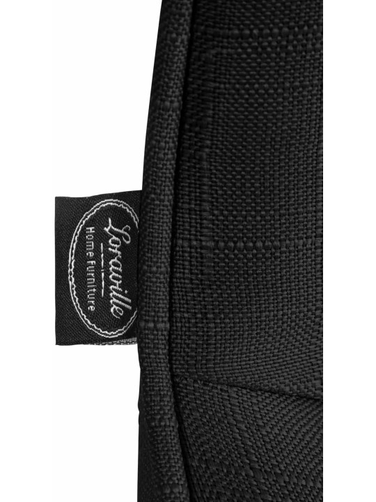 Juego de 2 taburetes de bar tela Vonore, negro