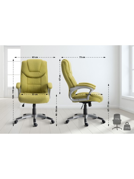 Silla de oficina Texas V2 tela, verde