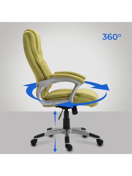 Silla de oficina Texas V2 tela, verde