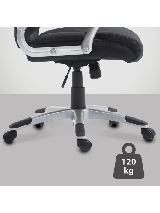 Silla de oficina Texas V2 tela, negro