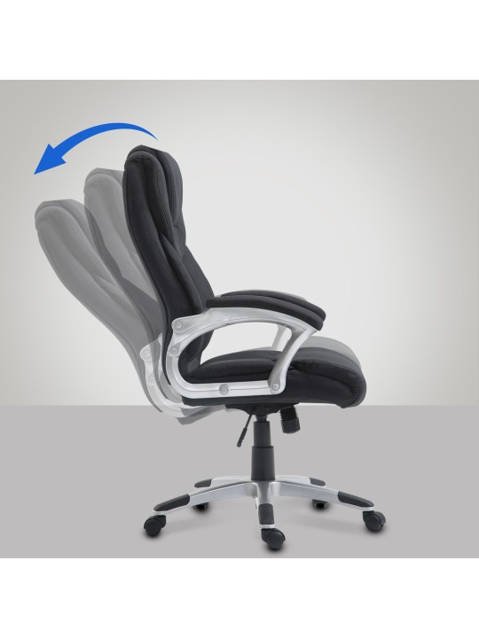 Silla de oficina Texas V2 tela, negro