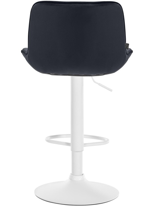 Juego de 2 taburetes de bar Vonore terciopelo, negro Juego de 2 taburetes de bar Vonore terciopelo, negro